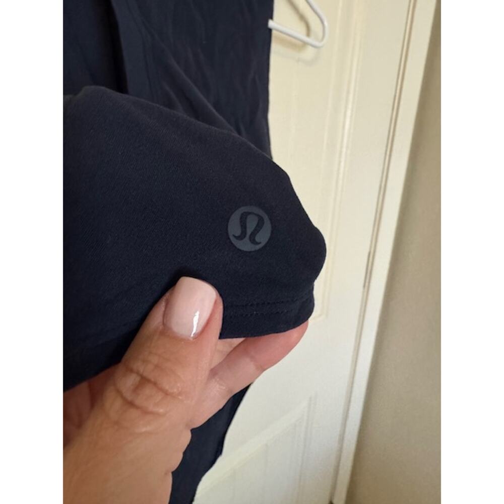 lululemon Soft-Knit Crewneck Cropped Navy Tank Top 2 - Picture 3 of 4